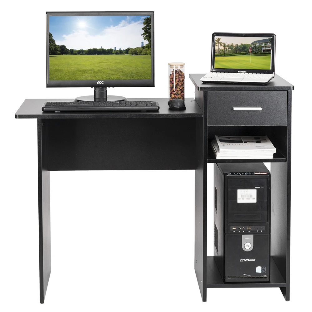 (106 x 50 x 83)cm High-quality Computer Desk Computer Desk Computer Table Office Table Study Table with Drawer Black
(106 x 50 x 83)cm High-quality Computer Desk Computer Desk Computer Table Office Table Study Table with Drawer Black