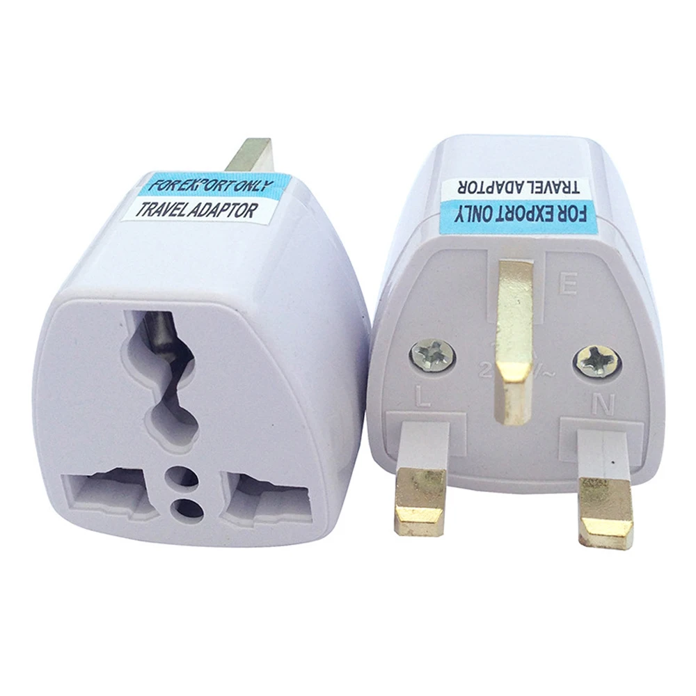 

50pcs Universal EU US AU to UK mini Travel adapter Plug Africa India Brazil Power Charger Converter America Russia Plug Adaptor