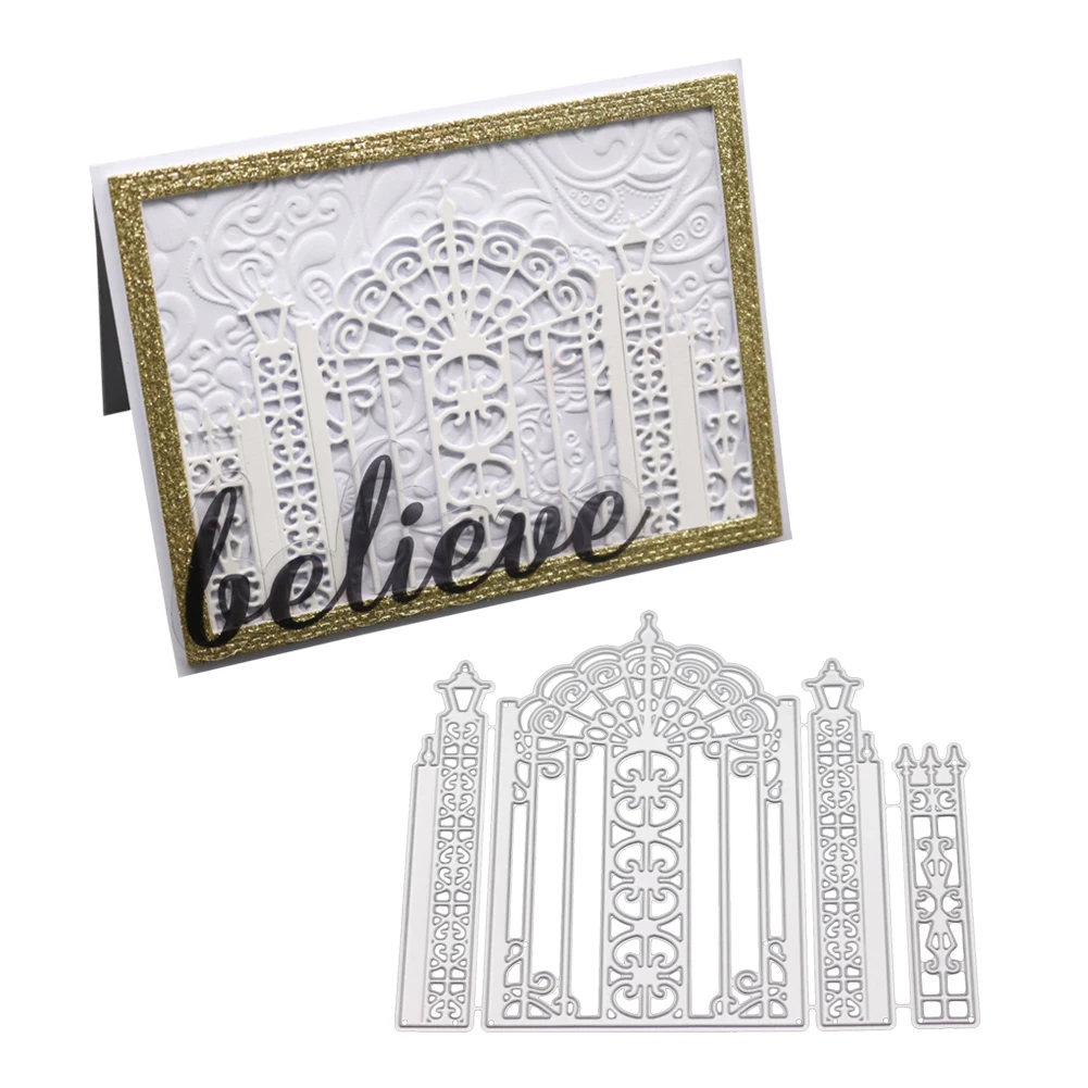 Castle gate Metal Cutting Dies door frame Stencil For DIY Scrapbooking wedding Decorative Embossing Die Cuts Stamps And Dies
Castle gate Metal Cutting Dies door frame Stencil For DIY Scrapbooking wedding Decorative Embossing Die Cuts Stamps And Dies