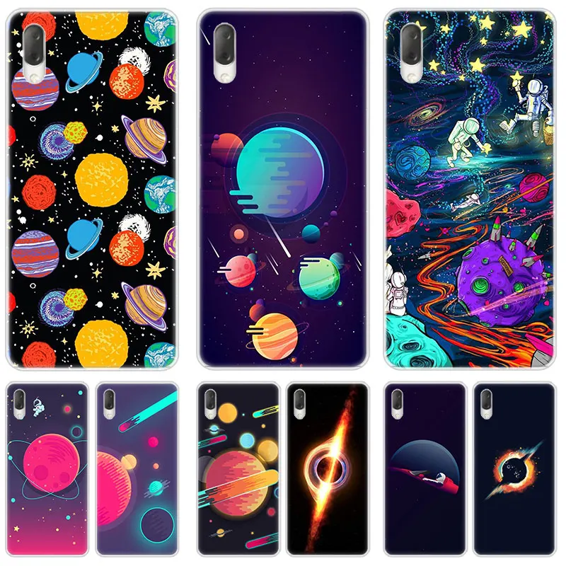 Space Aircraft astronaut Pattern Hard Case For Sony Xperia L1 L2 L3 X XA XA1 XA2 Ultra E5 XZ XZ1 XZ2 Compact XZ3 M4 Aqua Z3 Z5 | Мобильные