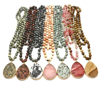Fashion Boho Jewelry Natural Stones With Semi Precious Pendant Necklaces Women Bohemia Necklace Gift Dropship
Fashion Boho Jewelry Natural Stones With Semi Precious Pendant Necklaces Women Bohemia Necklace Gift Dropship
