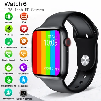 Smart Watch 2020 1.75 Inch Full Touch Screen EGC Temperature Heart Rate Monitor Smartwatch Bluetooth Call Smart Watch Men Women
Smart Watch 2020 1.75 Inch Full Touch Screen EGC Temperature Heart Rate Monitor Smartwatch Bluetooth Call Smart Watch Men Women