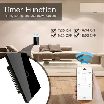 1/2/3 Gang Smart WiFi Wall Light Switch 120 Model WiFi Wall Touch Smart Light Switch Smart Life/Tuya 100-250v Wifi+Bluetooth
1/2/3 Gang Smart WiFi Wall Light Switch 120 Model WiFi Wall Touch Smart Light Switch Smart Life/Tuya 100-250v Wifi+Bluetooth