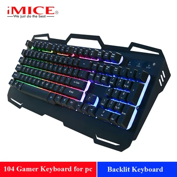 iMice 104Keys Computer Gaming Keyboard Wired USB Gamers Keyboard Floating Backlit Keyboard Only English PC Teclado Gamer#35
iMice 104Keys Computer Gaming Keyboard Wired USB Gamers Keyboard Floating Backlit Keyboard Only English PC Teclado Gamer#35
