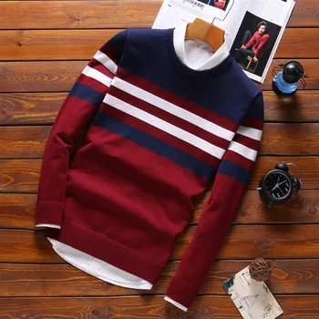 2020 man new stripe round collar thin sweater youth fashion personality, cultivate one's morality render sweater
2020 man new stripe round collar thin sweater youth fashion personality, cultivate one's morality render sweater