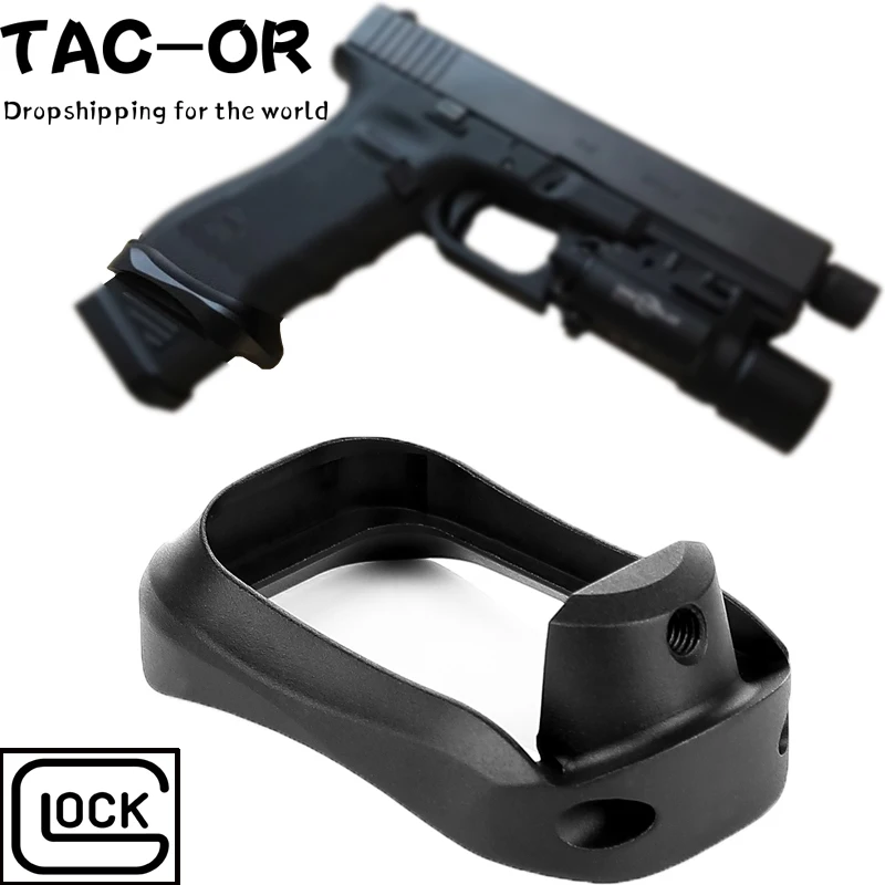 Tactical CNC Glock Plus Magwell Speed Loader Magazine Base Pad Grip Adapter for Hunting Glock 17 22 24 31 34 35 37 Gen 1-4
Tactical CNC Glock Plus Magwell Speed Loader Magazine Base Pad Grip Adapter for Hunting Glock 17 22 24 31 34 35 37 Gen 1-4