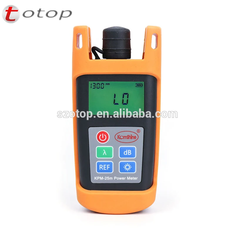 High-precision mini optical fiber power meter KPM-25M OPM Tester with SC Connector
High-precision mini optical fiber power meter KPM-25M OPM Tester with SC Connector