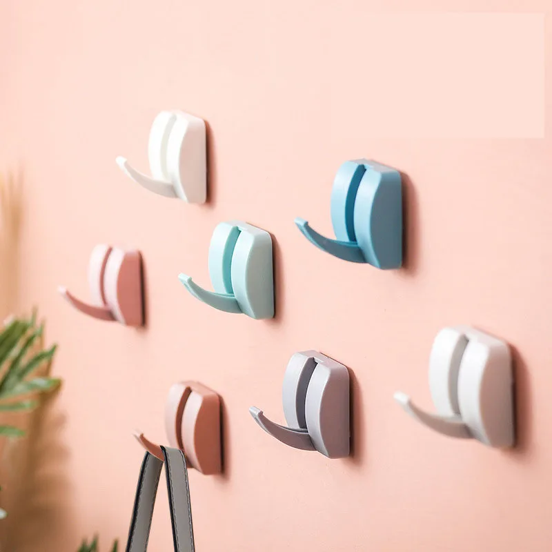Creative candy color hidden hooks Strong non-marking hooks for household wall-free punching load-bearing nail-free hook
Creative candy color hidden hooks Strong non-marking hooks for household wall-free punching load-bearing nail-free hook
