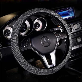 Luxury Crystal Purple Red Pink Car Steering Wheel Covers Women Girls Diamante Rhinestone Car Covered Steering-Wheel Accessories
Luxury Crystal Purple Red Pink Car Steering Wheel Covers Women Girls Diamante Rhinestone Car Covered Steering-Wheel Accessories