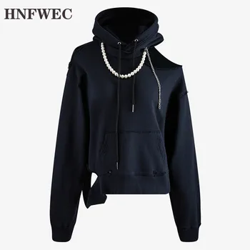 Loose Fit Pearl Split Joint Hollow Out Sweatshirt New Round Neck Long Sleeve Women Big Size Fashion Tide Spring 2020 V550
Loose Fit Pearl Split Joint Hollow Out Sweatshirt New Round Neck Long Sleeve Women Big Size Fashion Tide Spring 2020 V550