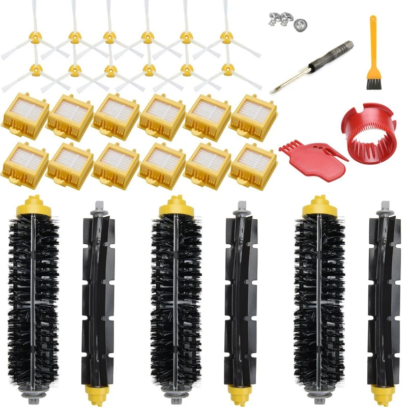 Replacement Filter And Brush Kit For Irobot Roomba 700 Series 760 770 780 790,(Accessory Kit Include 12 Filter,12 Side Brush,2 C
Replacement Filter And Brush Kit For Irobot Roomba 700 Series 760 770 780 790,(Accessory Kit Include 12 Filter,12 Side Brush,2 C