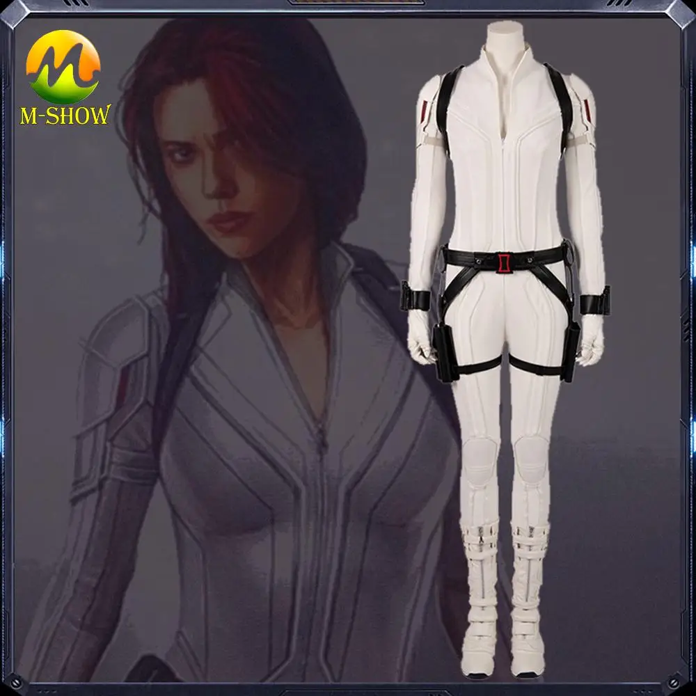 Black Widow Cosplay Costume White Suit Natasha Romanoff White Costume Superhero Jumpsuit Halloween Costume for Women Custom made
Black Widow Cosplay Costume White Suit Natasha Romanoff White Costume Superhero Jumpsuit Halloween Costume for Women Custom made