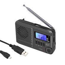 Digital Radio LCD Screen Audio Full Band Handheld USB Rechargeable AM FM MP3 Music Playback Stereo Sound Antenna Multifunctional
Digital Radio LCD Screen Audio Full Band Handheld USB Rechargeable AM FM MP3 Music Playback Stereo Sound Antenna Multifunctional