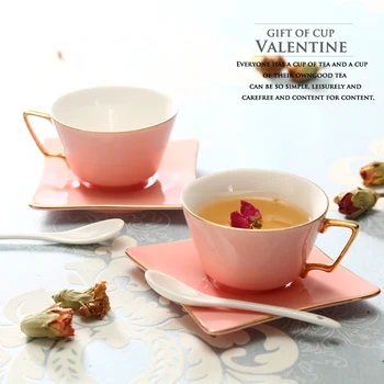 Nordic Simple Tea Cups Creative Pink British for Couple Coffee Set with Saucer Dessert Afternoon Tea Filizanka Tableware AF50BD
Nordic Simple Tea Cups Creative Pink British for Couple Coffee Set with Saucer Dessert Afternoon Tea Filizanka Tableware AF50BD