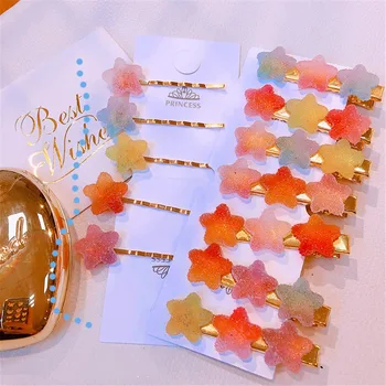 1pcs Korean Fashion Soft Candy Solid Color Star Word Folder Duckbill Clip Small Hair Women Girls Clips Headwear Hair Accessory 
1pcs Korean Fashion Soft Candy Solid Color Star Word Folder Duckbill Clip Small Hair Women Girls Clips Headwear Hair Accessory