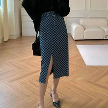 2022 Winter Korean Fashion Women Long High-waisted Denim Skirt Blue Elegant Pencil Skirts For Girls
2022 Winter Korean Fashion Women Long High-waisted Denim Skirt Blue Elegant Pencil Skirts For Girls