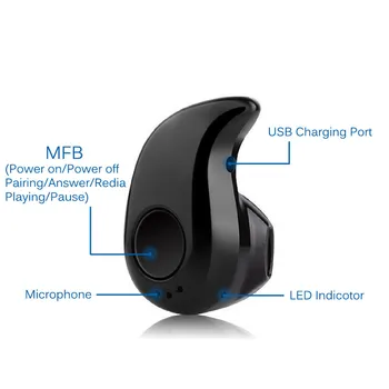 Mini Wireless Bluetooth Earphone Stereo Headset with Microphone V4.1 Universal Handsfree for Smart Phone
Mini Wireless Bluetooth Earphone Stereo Headset with Microphone V4.1 Universal Handsfree for Smart Phone