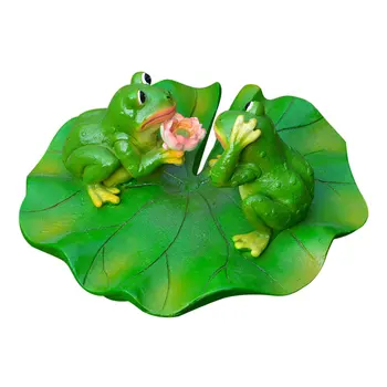 Cute Resin Statue Fountain Decoration Floating Frog on Lotus Leaf Statue for Fish Pond - Type B
Cute Resin Statue Fountain Decoration Floating Frog on Lotus Leaf Statue for Fish Pond - Type B