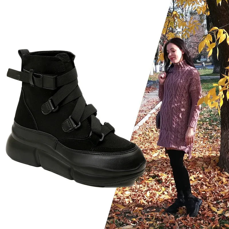 2019 New Arrival Canvas Ankle Boots For Women Hook Loop Platform Boots Fashion Punk Black Boots Flat Shoes Winter Boots
2019 New Arrival Canvas Ankle Boots For Women Hook Loop Platform Boots Fashion Punk Black Boots Flat Shoes Winter Boots