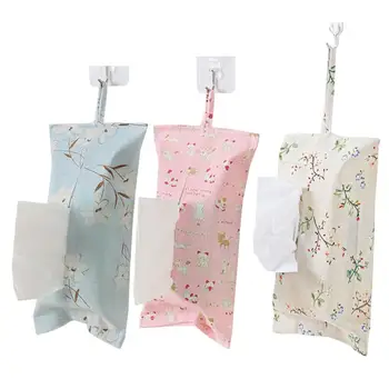 Cute Cartoon Tissue Box Napkin Paper Container Napkin Case Cotton And Linen Home Decoration 1PC Paper Towel Home Car