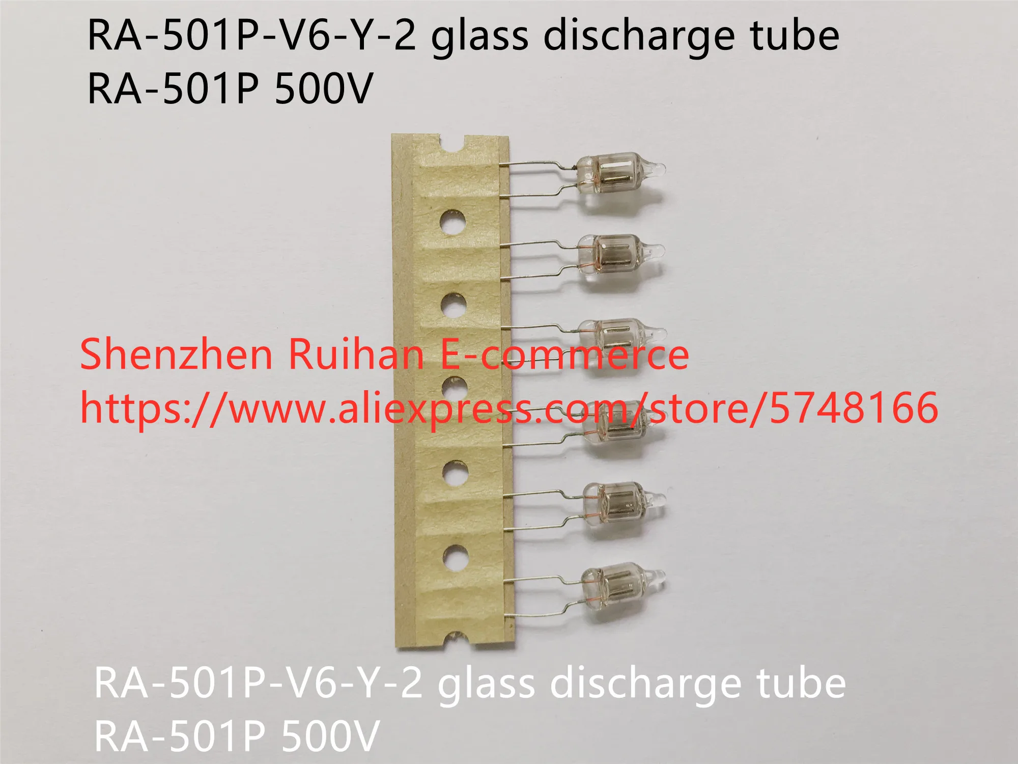 

Original new 100% RA-501P-V6-Y-2 glass discharge tube fuse RA-501P 500V