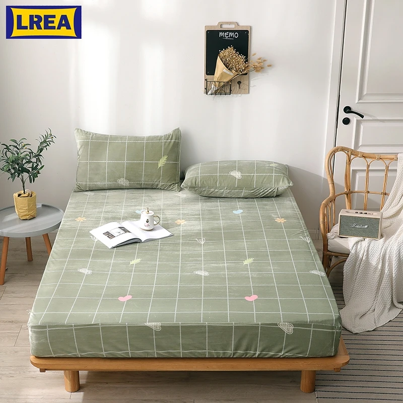 LREA 1pc sheet 100% Polyester material 9.8inches height Clad sheets soft for bedding Home Textile
LREA 1pc sheet 100% Polyester material 9.8inches height Clad sheets soft for bedding Home Textile