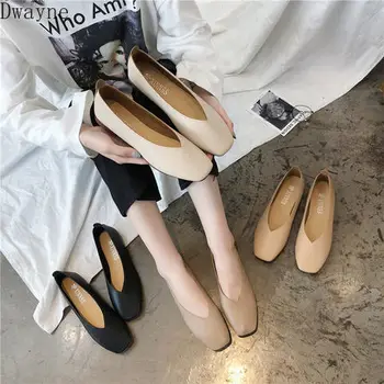 Retro square head flat-bottom grandma shoes 2019 summer new casual wild shallow mouth peas shoes single shoes women 
Retro square head flat-bottom grandma shoes 2019 summer new casual wild shallow mouth peas shoes single shoes women