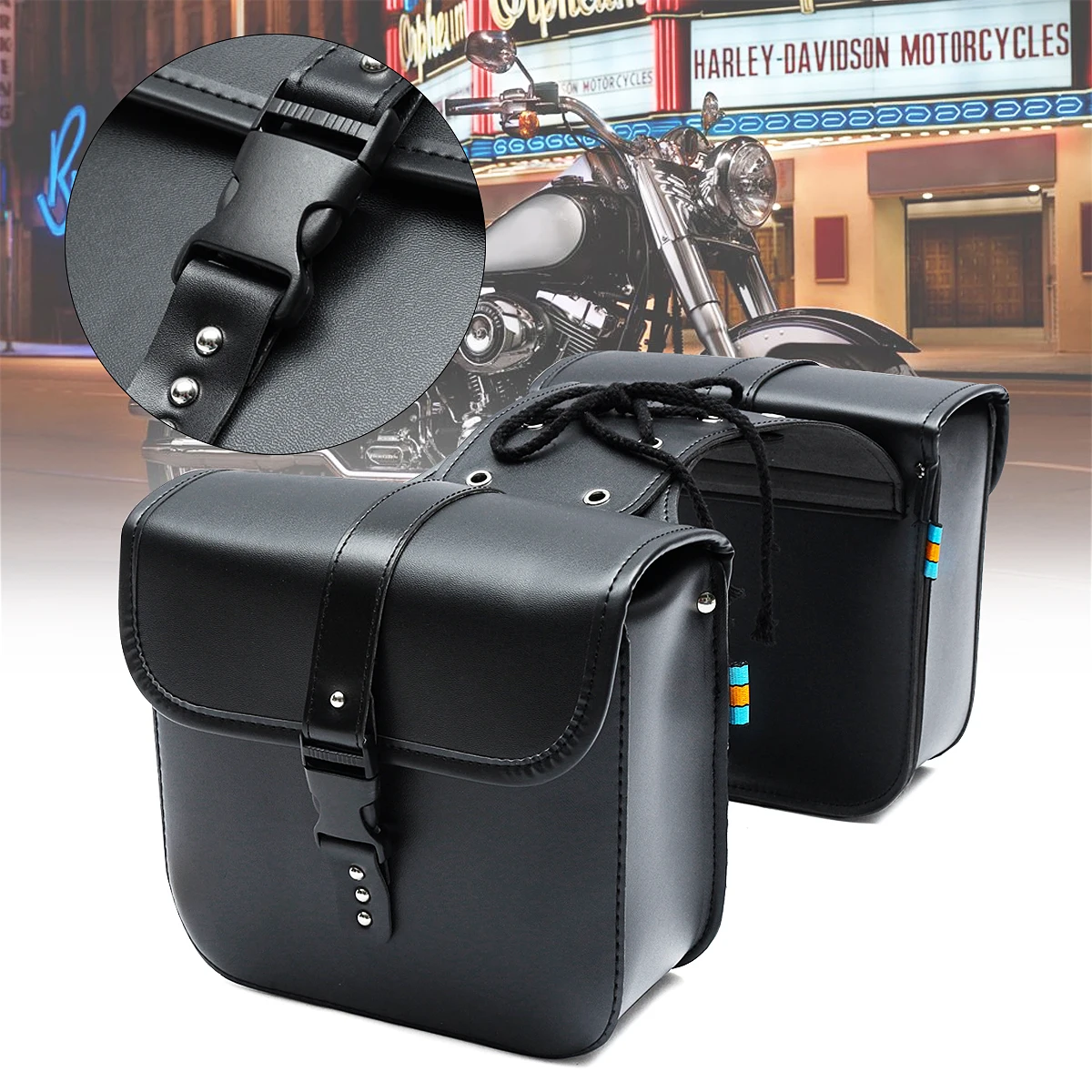 1 Pair Universal Motorcycle Saddle Bags Side Storage PU Leather Waterproof Luggage Bag Fork Tool Pouch For Honda/Yamaha/Suzuki
1 Pair Universal Motorcycle Saddle Bags Side Storage PU Leather Waterproof Luggage Bag Fork Tool Pouch For Honda/Yamaha/Suzuki