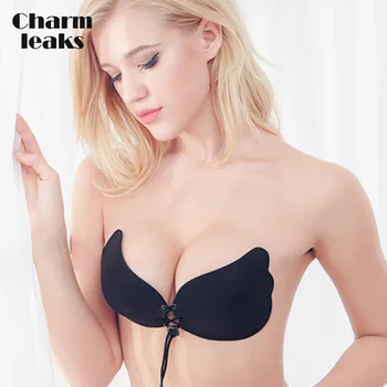 

Charmleaks Women Silicone Invisible Bra Push Up Bra Underwear for Evening Dress Lingerie Sein