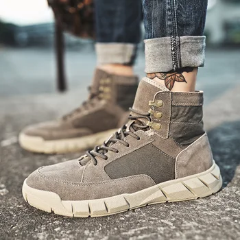 Autumn Winter Men's Casual Boots Classic Fashion Cow Suede Ankle Boots For Men Vintage Snow Boots Work Shoes Plus Velvet Warm
Autumn Winter Men's Casual Boots Classic Fashion Cow Suede Ankle Boots For Men Vintage Snow Boots Work Shoes Plus Velvet Warm