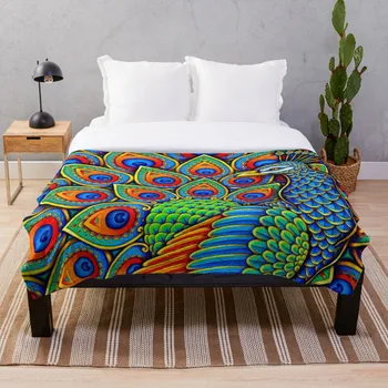 Colorful Paisley Peacock Rainbow Bird Blanket Wool Flannel Plush Blanket Bedspread For office Sherpa Blanket Couch Quilt Cover T
Colorful Paisley Peacock Rainbow Bird Blanket Wool Flannel Plush Blanket Bedspread For office Sherpa Blanket Couch Quilt Cover T