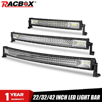 

324W 459W 594W 22 32 42 Inch Curved LED Light Bar Offroad 12V 24V Work LED Lightings Combo For Rampe 4x4 UAZ ATV Kamaz Off-road