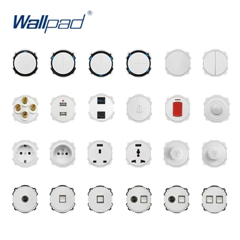 Wallpad White Wall Light Switch LED Indicator Wall Power Socket Electrical Outlet Function Key Only DIY Free Combination
Wallpad White Wall Light Switch LED Indicator Wall Power Socket Electrical Outlet Function Key Only DIY Free Combination