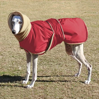 

Super Warm Thick Dog Clothes Waterproof Dog Coat Jacket For Medium Large Dogs Greyhound Wolfhound Shepherd Clothing