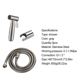 Handheld Two Function Toilet bidet sprayer set Kit Stainless Steel Hand Bidets faucet for Bathroom sprayer shower
Handheld Two Function Toilet bidet sprayer set Kit Stainless Steel Hand Bidets faucet for Bathroom sprayer shower