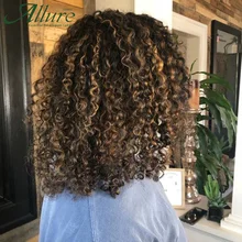 Natural Highlights Kinky Curly Human Hair Wigs Black Women Short Afro Curly Bob Lace Front Wig Cheap Brazilian Remy Hair Allure
Natural Highlights Kinky Curly Human Hair Wigs Black Women Short Afro Curly Bob Lace Front Wig Cheap Brazilian Remy Hair Allure