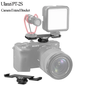 Ulanzi PT-2S DSLR Camera Extend Dual Cold Shoe Mount Bracket Smartphone Vlog Mount Plate for Microphone LED Light Holder 
Ulanzi PT-2S DSLR Camera Extend Dual Cold Shoe Mount Bracket Smartphone Vlog Mount Plate for Microphone LED Light Holder