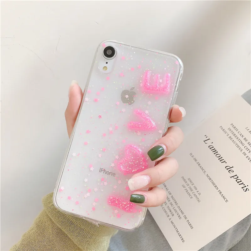 GYKZ 3D Love Heart Clear Phone Case For iPhone XS MAX XR X 7 8 6 6s Plus Bling Transparent Soft Clear Back Cover TPU Coque Shell
GYKZ 3D Love Heart Clear Phone Case For iPhone XS MAX XR X 7 8 6 6s Plus Bling Transparent Soft Clear Back Cover TPU Coque Shell