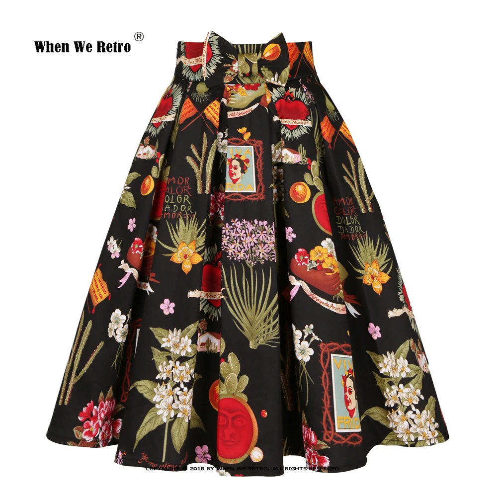 Pockets Black Floral Print Skirt for Women SS0012 High Quality 50S 60s Vintage Retro Pin Up Comfortable Cotton Skirts
Pockets Black Floral Print Skirt for Women SS0012 High Quality 50S 60s Vintage Retro Pin Up Comfortable Cotton Skirts