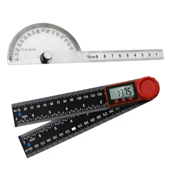 Stainless Steel 0-200mm Digital Angle Finder Ruler Vernier Caliper Protractor Measure Ruler
Stainless Steel 0-200mm Digital Angle Finder Ruler Vernier Caliper Protractor Measure Ruler