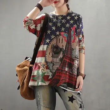 2020 Summer Autumn Sweater Women Vintage Casual Loose Pullover Knitting Tops O-Neck Print Ladies Streetwear Jumper
2020 Summer Autumn Sweater Women Vintage Casual Loose Pullover Knitting Tops O-Neck Print Ladies Streetwear Jumper