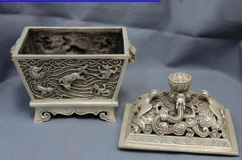 13 Silver inlay Ruby beryl turquoise gemstone 8 treasures Aquarius Tank Pot Vase
13 Silver inlay Ruby beryl turquoise gemstone 8 treasures Aquarius Tank Pot Vase