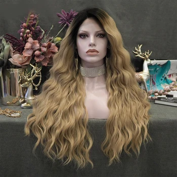 Charisma Long Deep Wave Ombre Blond Wig Side Part Synthetic Lace Front Wig Black Roots Wigs for Women Ombre Blonde Cosplay Wigs
Charisma Long Deep Wave Ombre Blond Wig Side Part Synthetic Lace Front Wig Black Roots Wigs for Women Ombre Blonde Cosplay Wigs