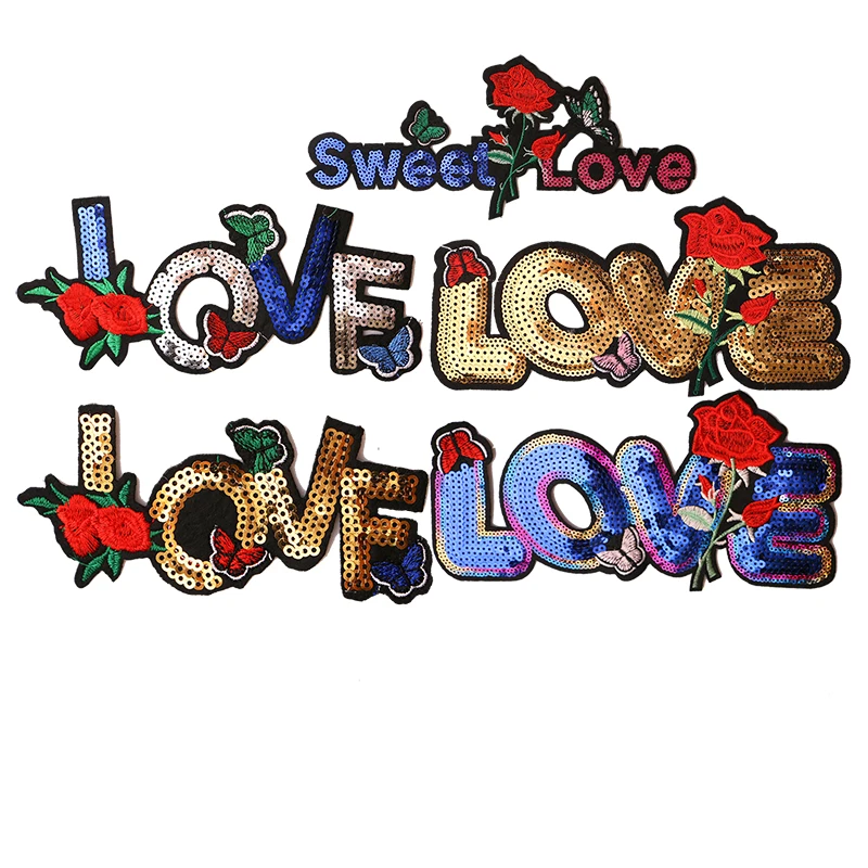 Love with roses sequin icons icon Embroidered Iron on Patches for Clothing DIY Stripes Clothes Patchwork Stickers Custom Badges
Love with roses sequin icons icon Embroidered Iron on Patches for Clothing DIY Stripes Clothes Patchwork Stickers Custom Badges