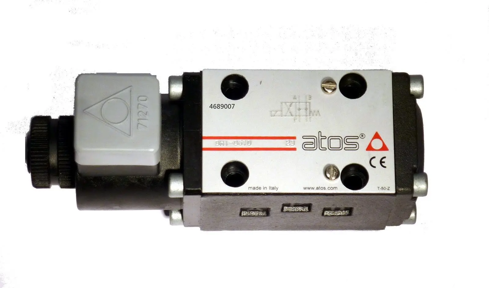 DHI-0610-X 230/50/60AC Atos Magnet-Wege-Ventil NG06 directional valve Hydraulik DHI-0610 23
DHI-0610-X 230/50/60AC Atos Magnet-Wege-Ventil NG06 directional valve Hydraulik DHI-0610 23