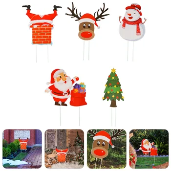 5Pcs Christmas Stakes High Quality Cartoon Christmas Lawn Stakes Outdoor Yard Signs for Garden Yard
5Pcs Christmas Stakes High Quality Cartoon Christmas Lawn Stakes Outdoor Yard Signs for Garden Yard