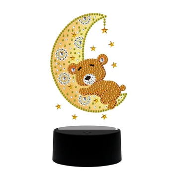 DIY Diamond Painting Children kids Night Lamp LED Light Moon Bear Embroidery Night Lamp Ornament Kit Bedside Lamp New Arrival
DIY Diamond Painting Children kids Night Lamp LED Light Moon Bear Embroidery Night Lamp Ornament Kit Bedside Lamp New Arrival