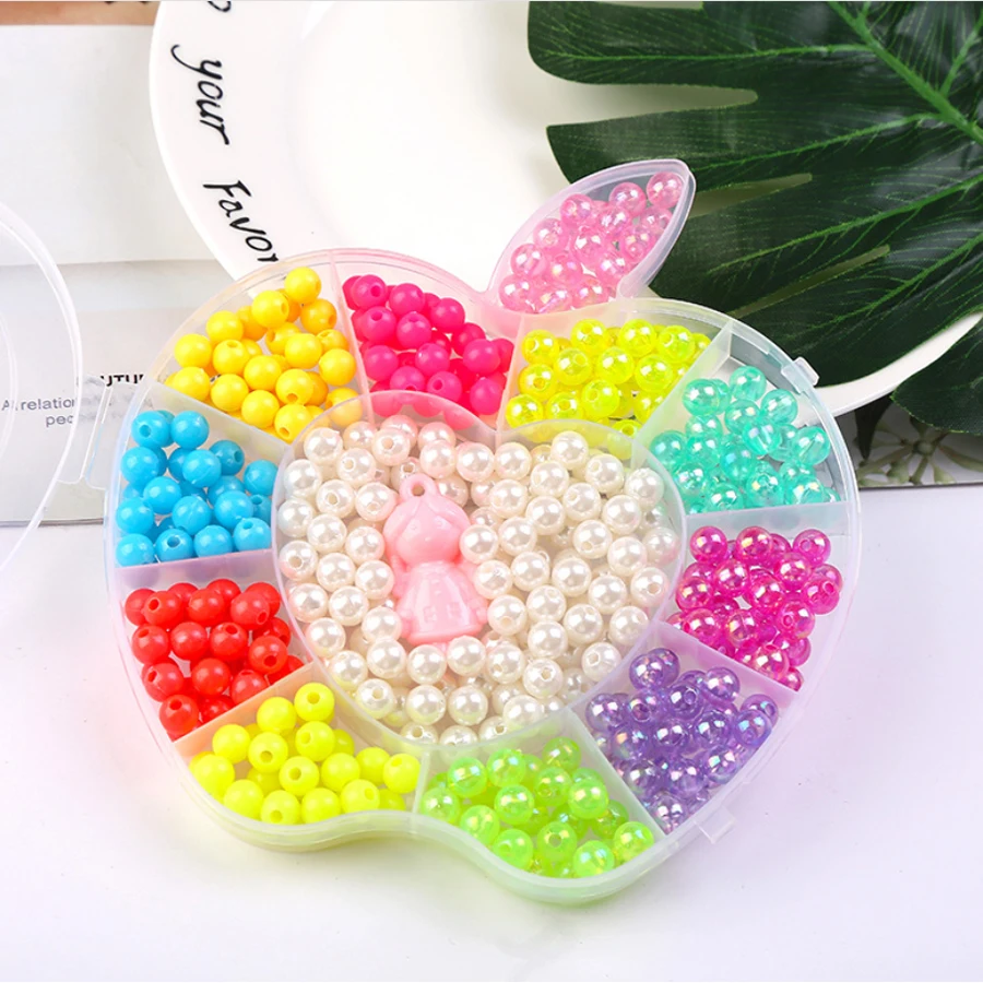 DIY Handmade Beads Set Children Puzzle Bead Toy Amblyopia Training Girls Color Pearl Interesting Toy Apple Box Suit
DIY Handmade Beads Set Children Puzzle Bead Toy Amblyopia Training Girls Color Pearl Interesting Toy Apple Box Suit