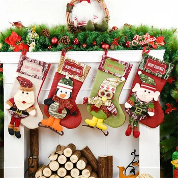 Christmas Stockings New Year Hanging Gift Bag Santa Sacks Xmas Decor Candy Organizer Christmas Tree Decorations Mesa De Dulces 
Christmas Stockings New Year Hanging Gift Bag Santa Sacks Xmas Decor Candy Organizer Christmas Tree Decorations Mesa De Dulces