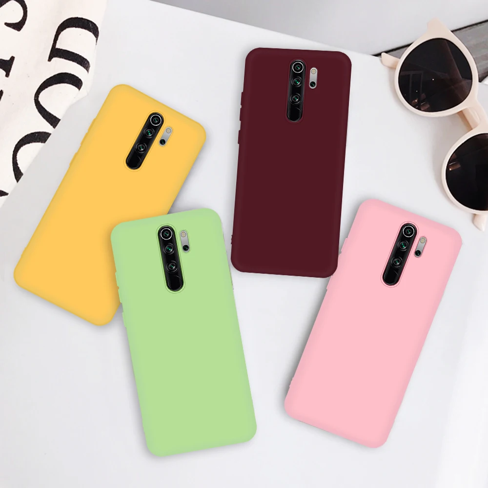 Силиконовый чехол карамельного цвета для телефона Xiaomi Redmi Note 8 Pro мягкий 7 5 6 K20